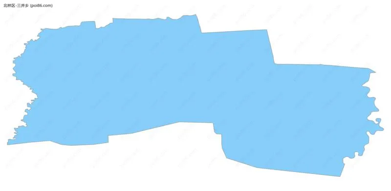 三井乡边界地图