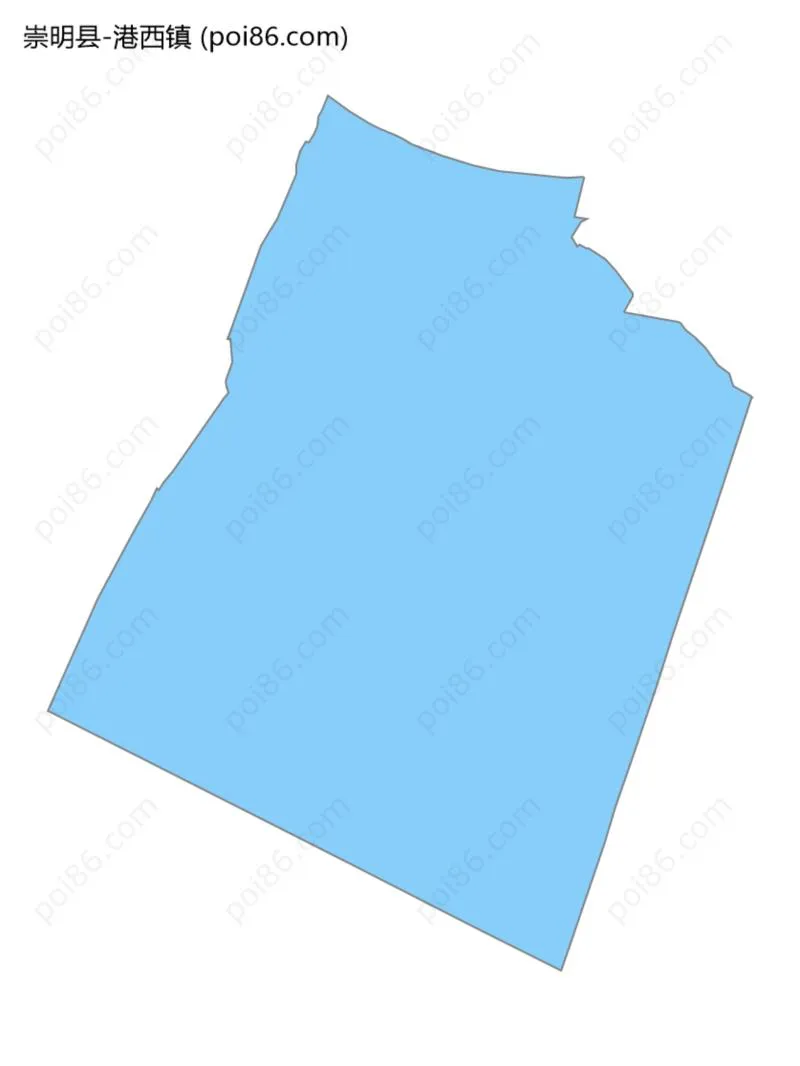 港西镇边界地图