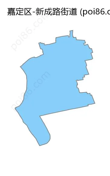 新成路街道边界地图