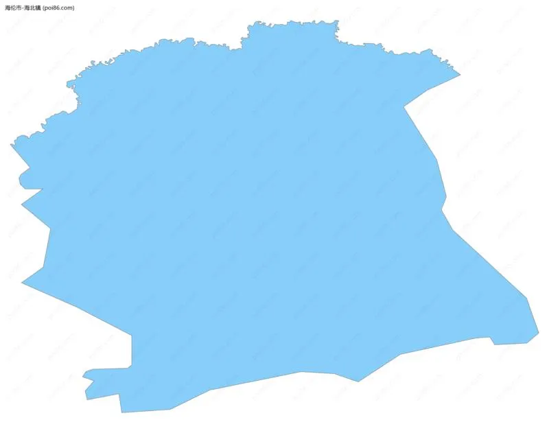 海北镇边界地图