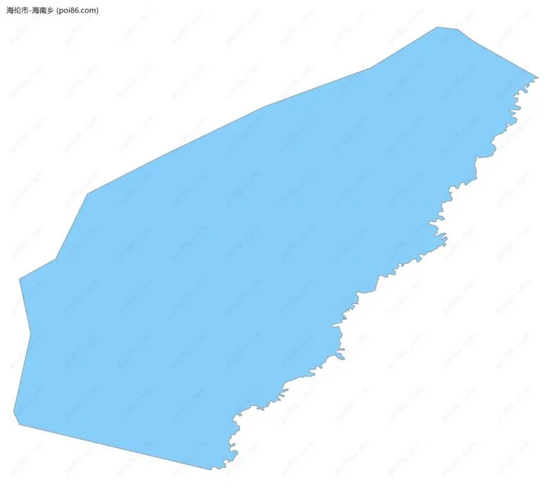 海南乡边界地图