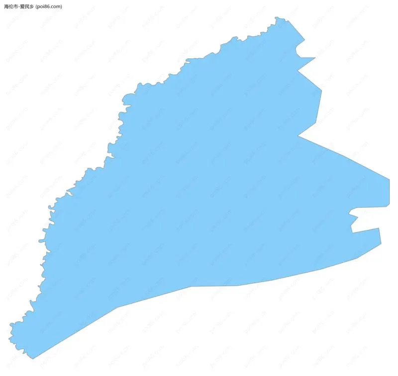 爱民乡边界地图