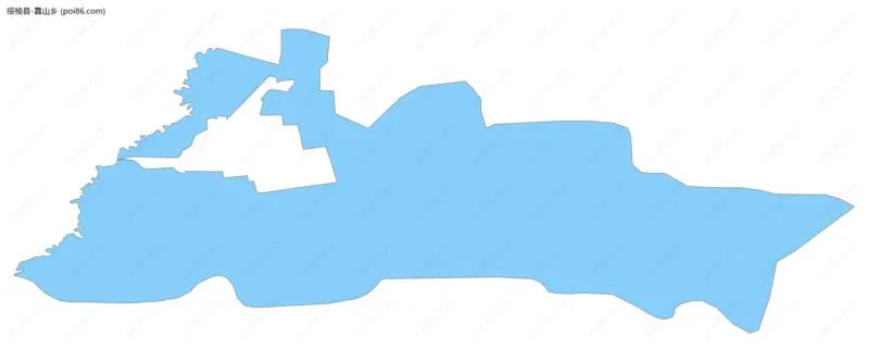 靠山乡边界地图