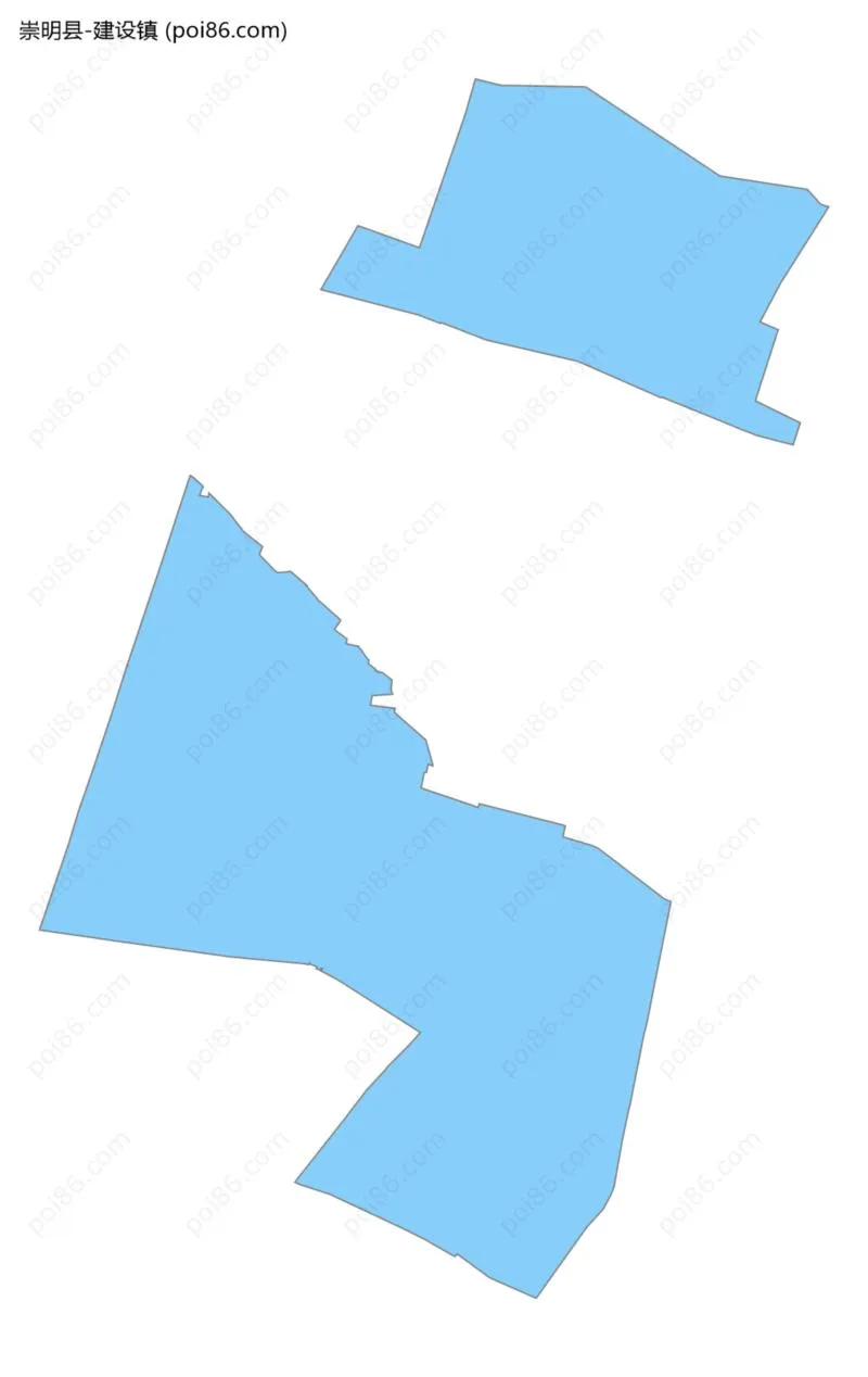 建设镇边界地图