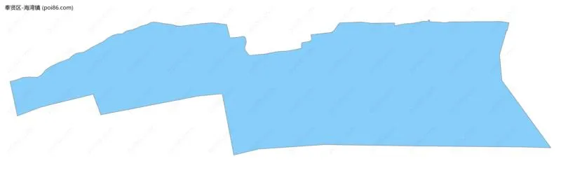 海湾镇边界地图
