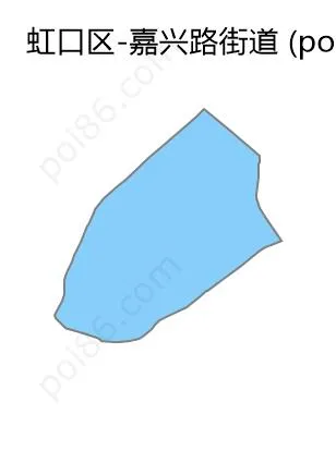 嘉兴路街道边界地图