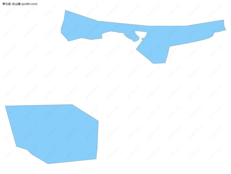 名山镇边界地图