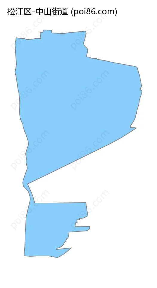 中山街道边界地图