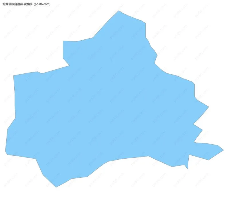 勐角乡边界地图