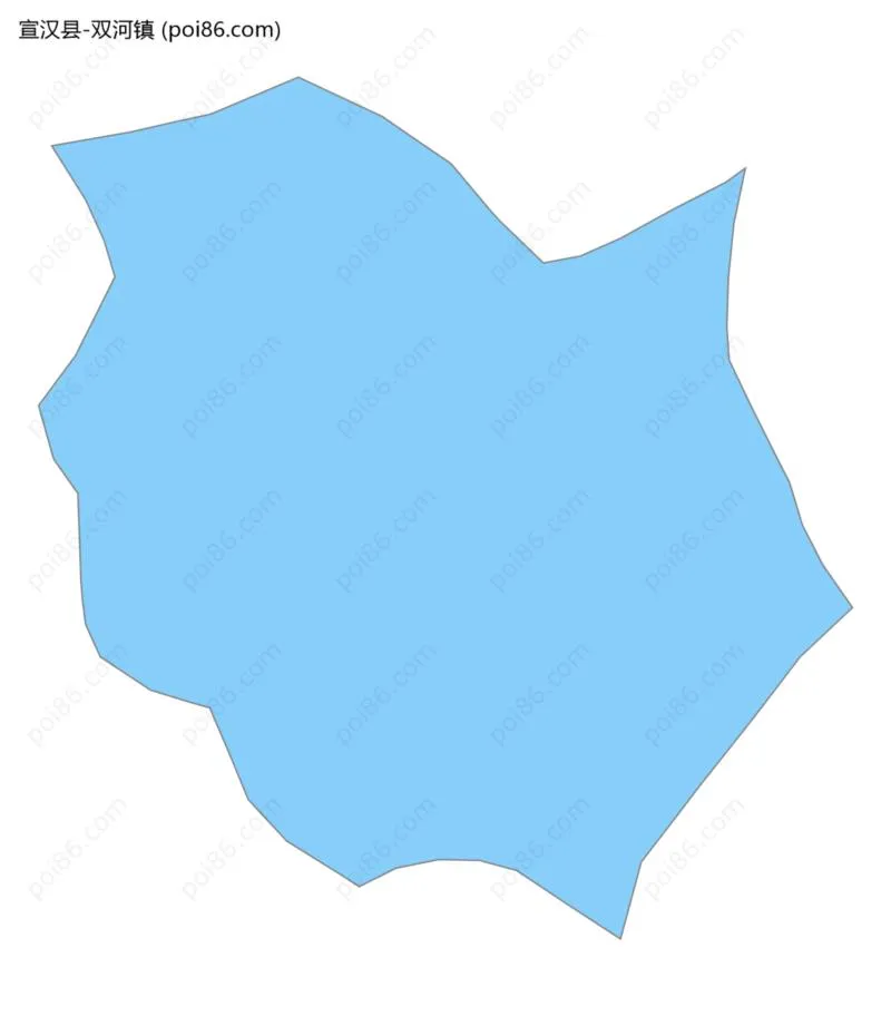 双河镇边界地图