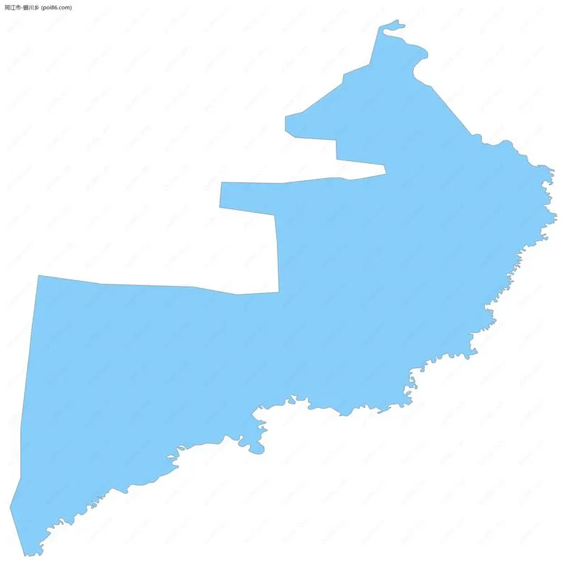 银川乡边界地图