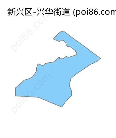 兴华街道边界地图