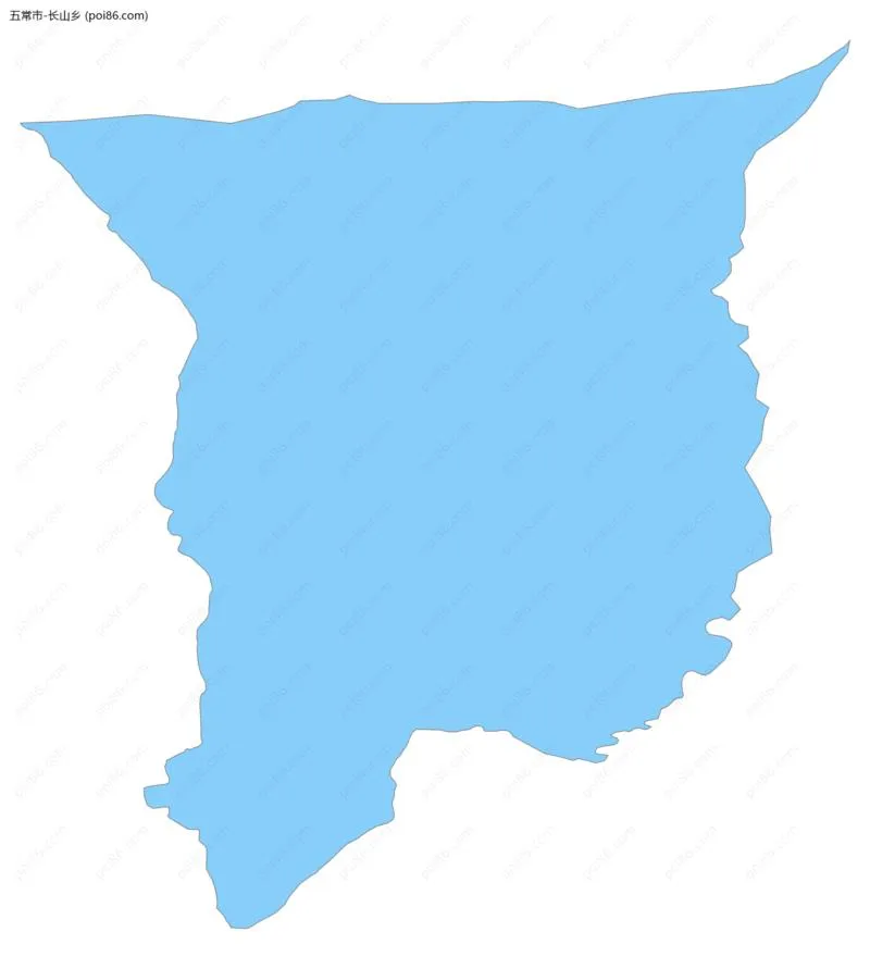 长山乡边界地图