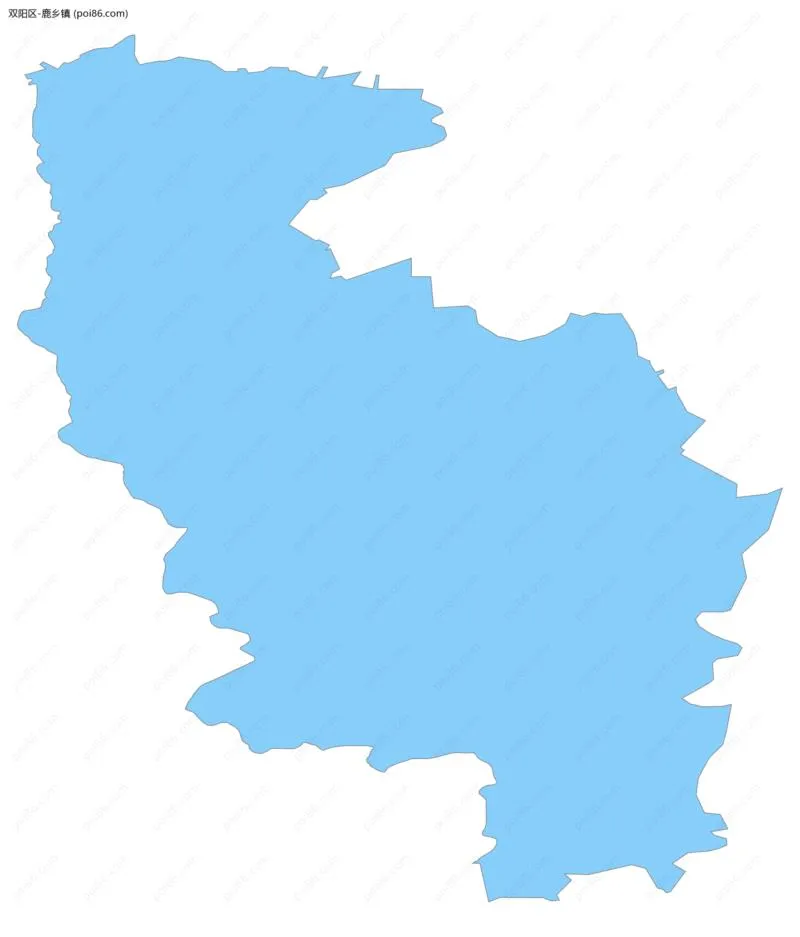 鹿乡镇边界地图