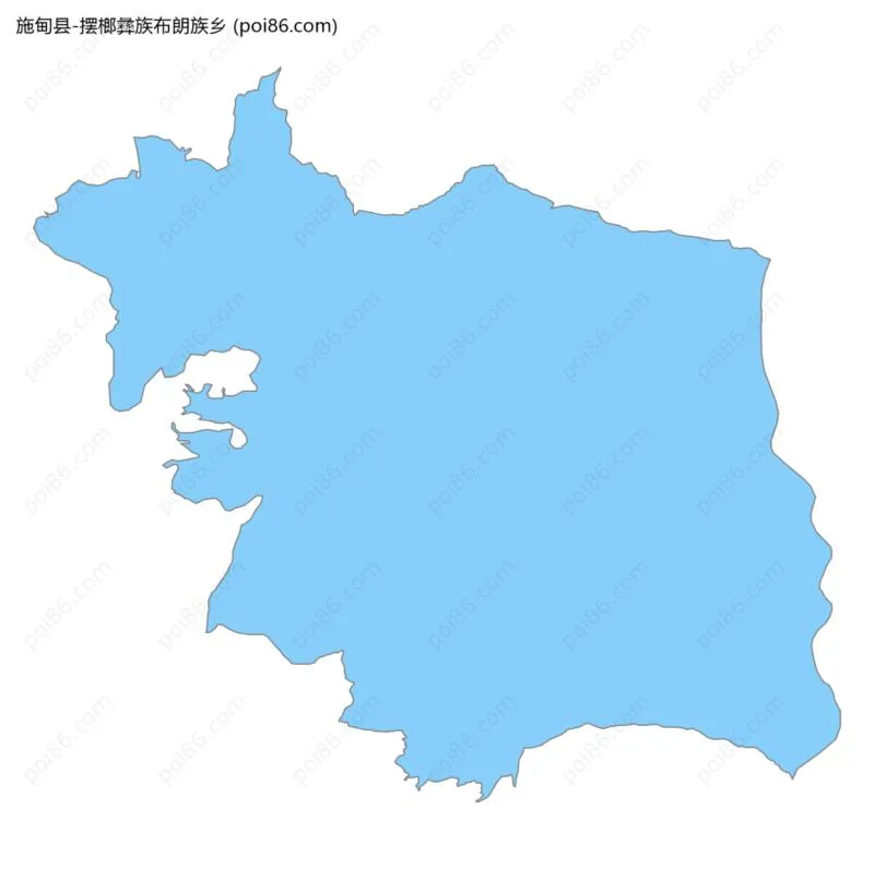 摆榔彝族布朗族乡边界地图