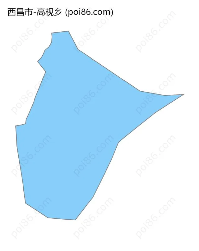 高枧乡边界地图