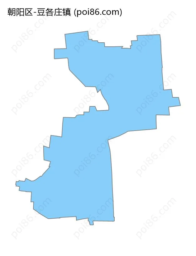 豆各庄镇边界地图