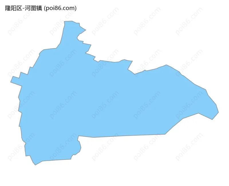 河图镇边界地图