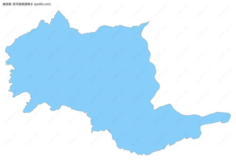双河苗族彝族乡边界地图