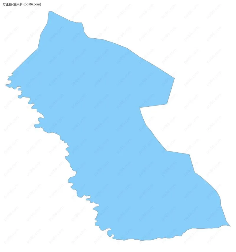 宝兴乡边界地图