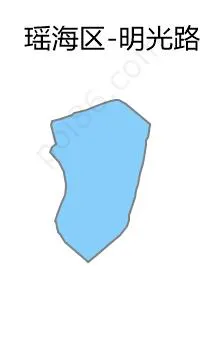 明光路街道边界地图