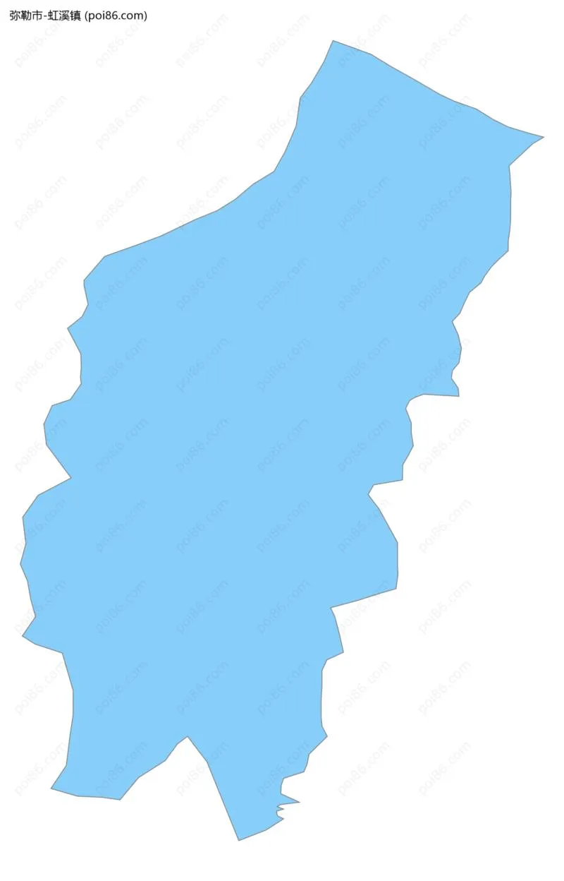 虹溪镇边界地图