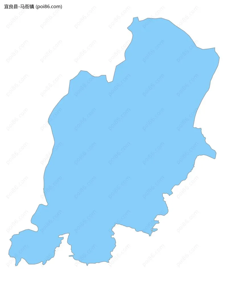 马街镇边界地图