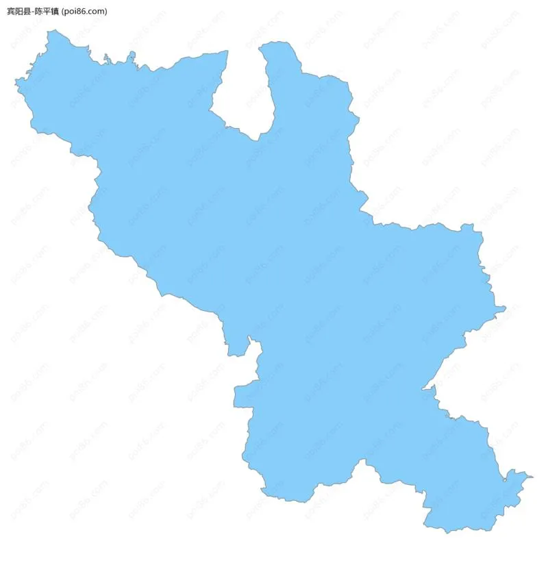 陈平镇边界地图