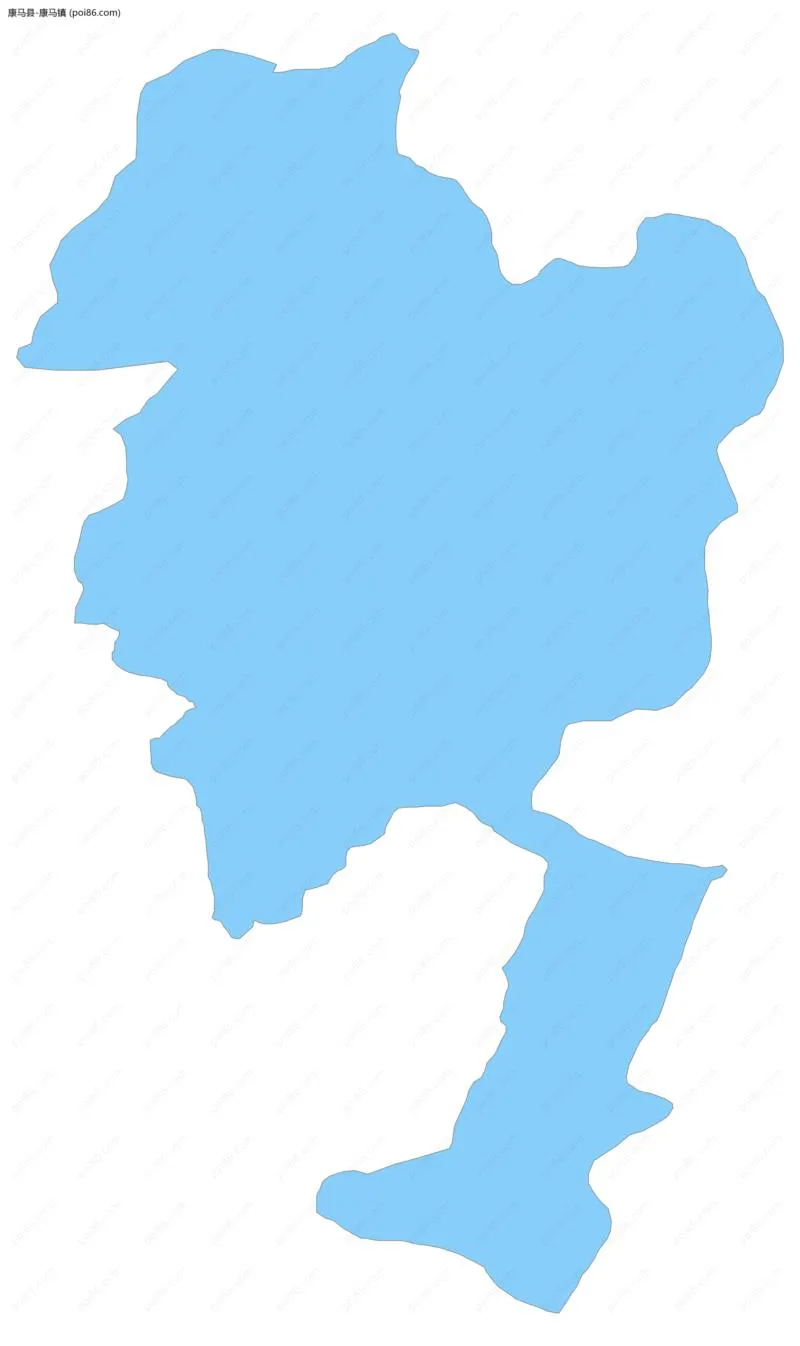 康马镇边界地图