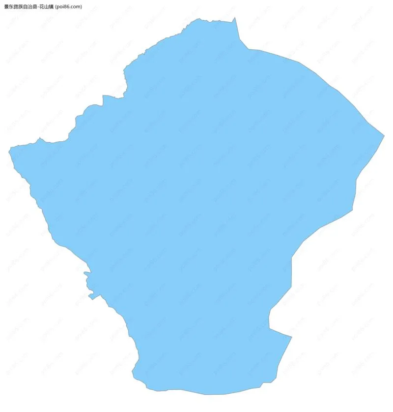 花山镇边界地图