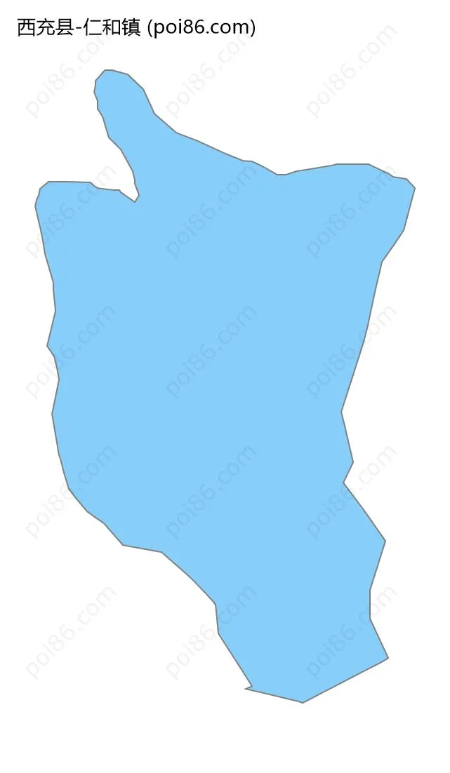 仁和镇边界地图