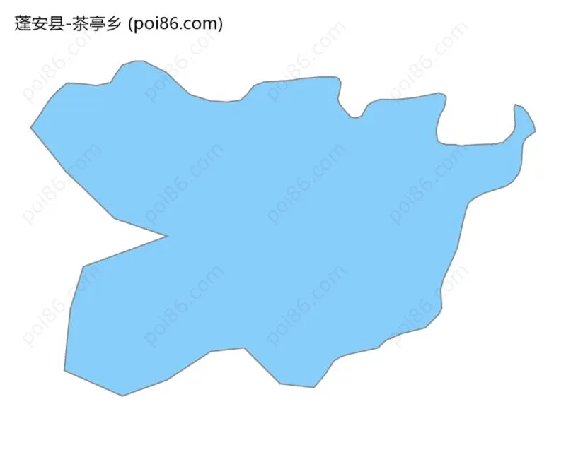 茶亭乡边界地图