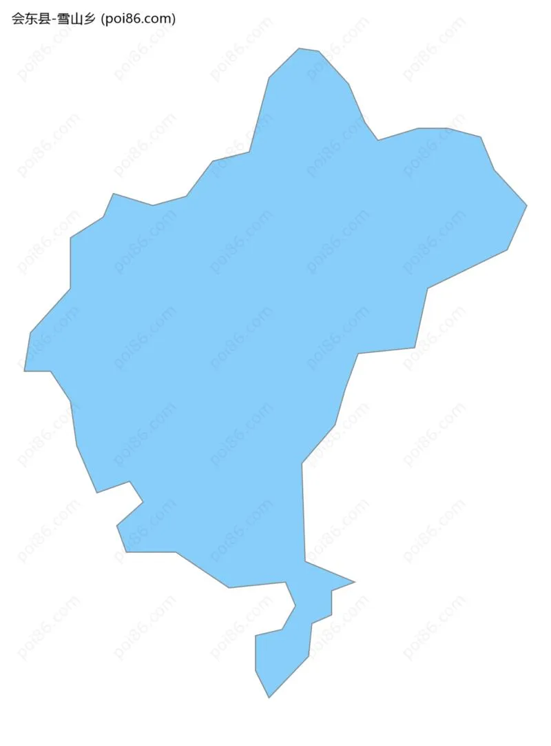 雪山乡边界地图