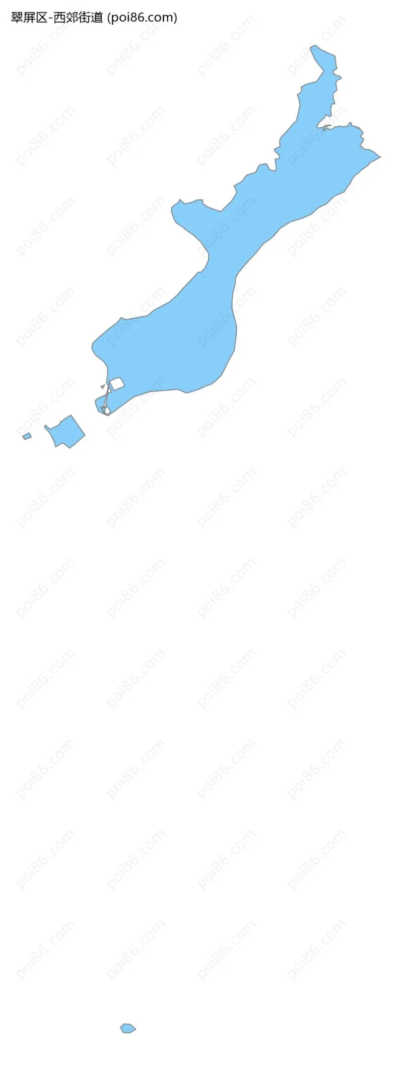 西郊街道边界地图