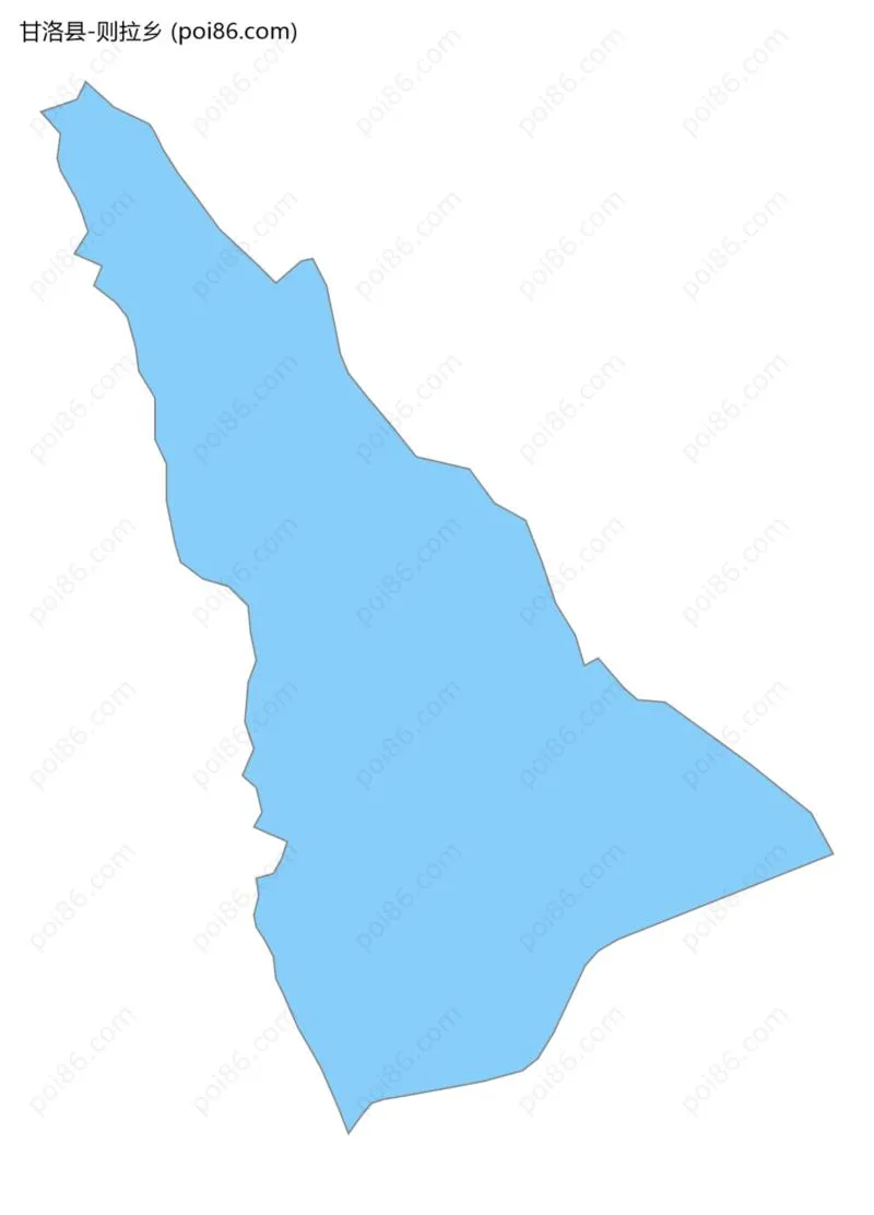 则拉乡边界地图