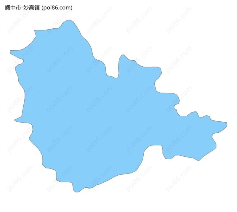 妙高镇边界地图