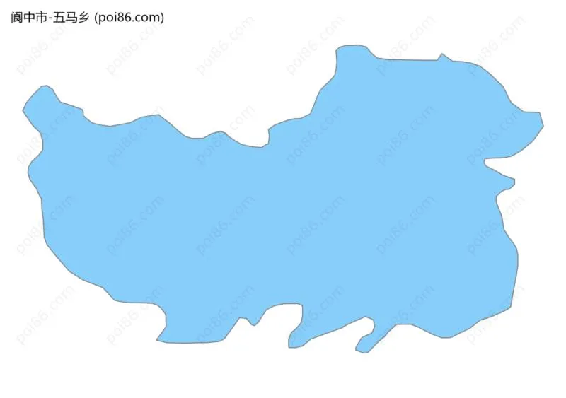 五马乡边界地图