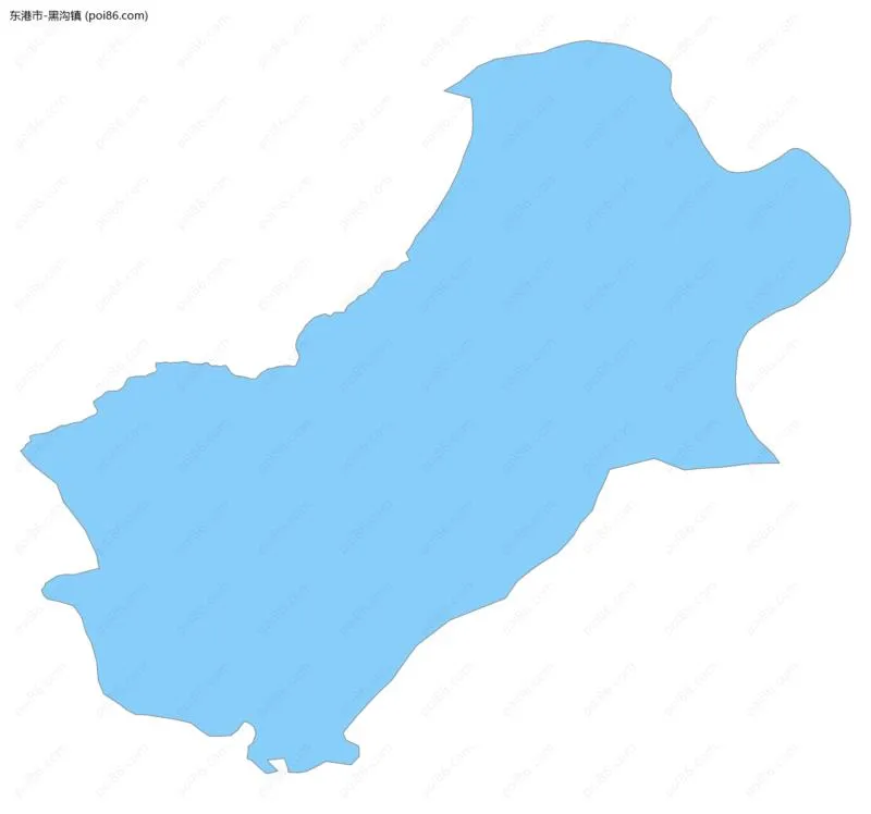 黑沟镇边界地图