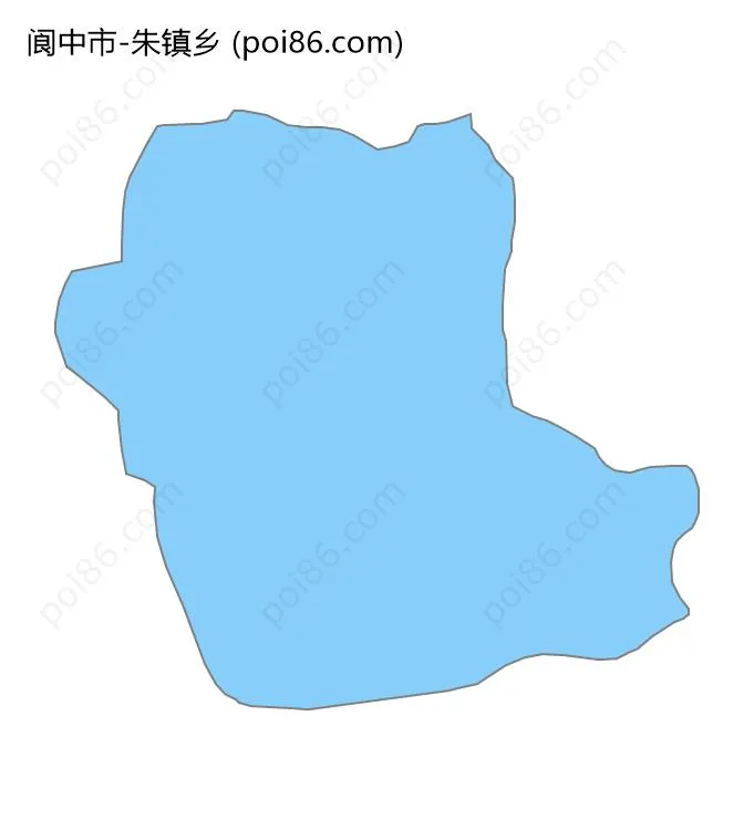 朱镇乡边界地图