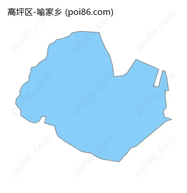 喻家乡边界地图