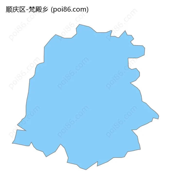 梵殿乡边界地图