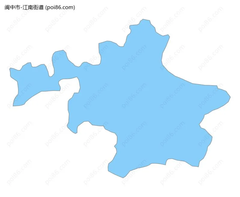 江南街道边界地图