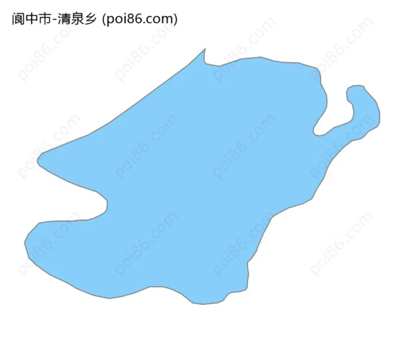 清泉乡边界地图