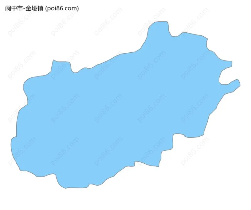 金垭镇边界地图