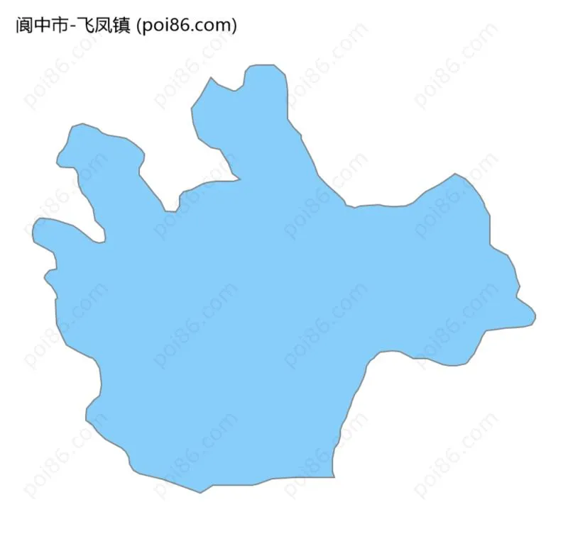 飞凤镇边界地图