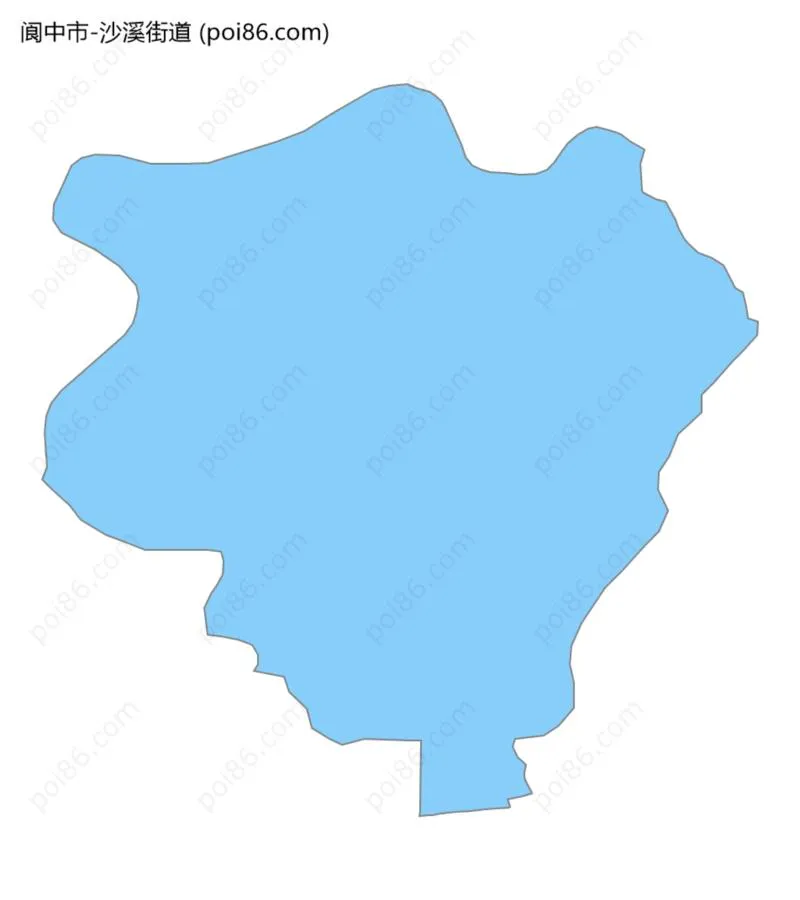 沙溪街道边界地图