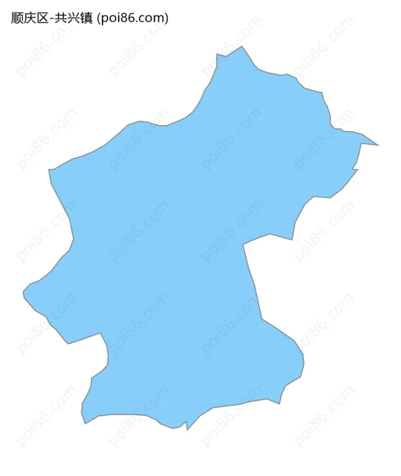 共兴镇边界地图