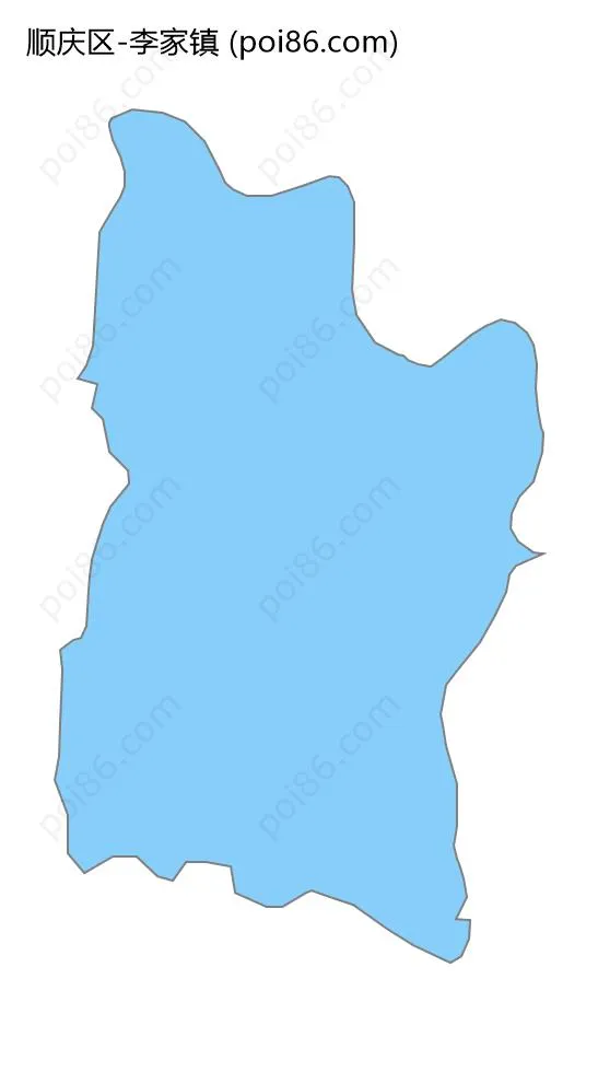 李家镇边界地图