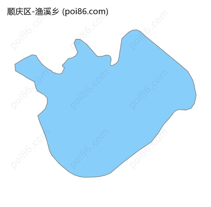 渔溪乡边界地图