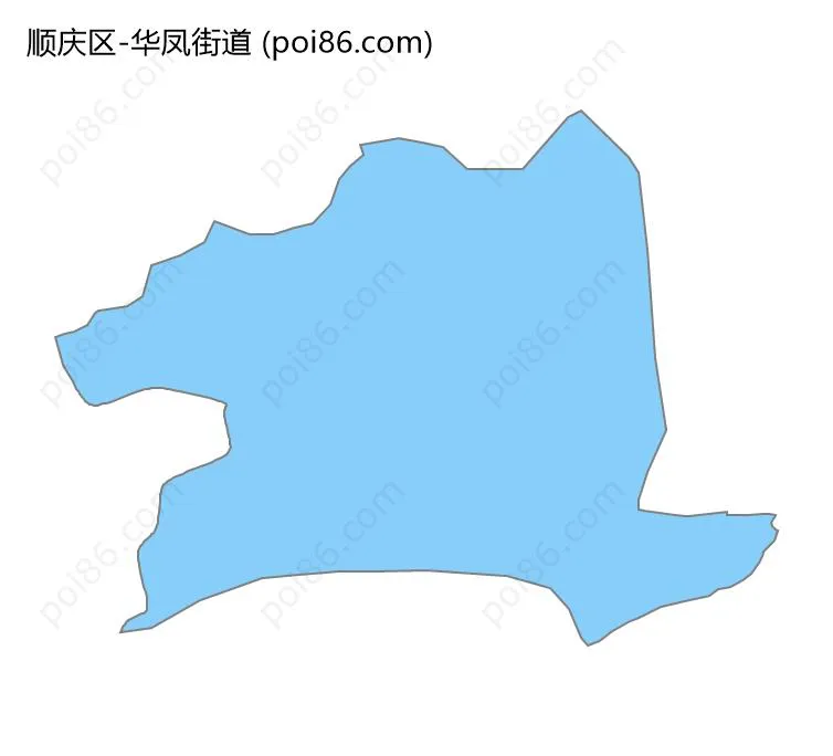 华凤街道边界地图